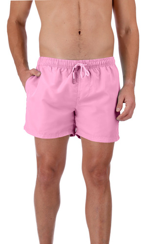 Short De Baño Malla Lisa Para Hombre Traje Secado Rápido