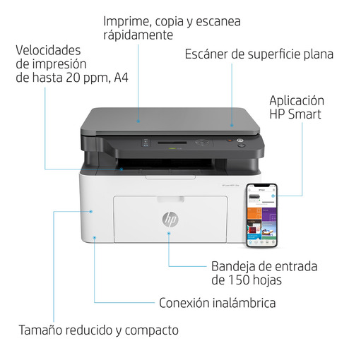 Impresora Multifunción Hp Laser 135w