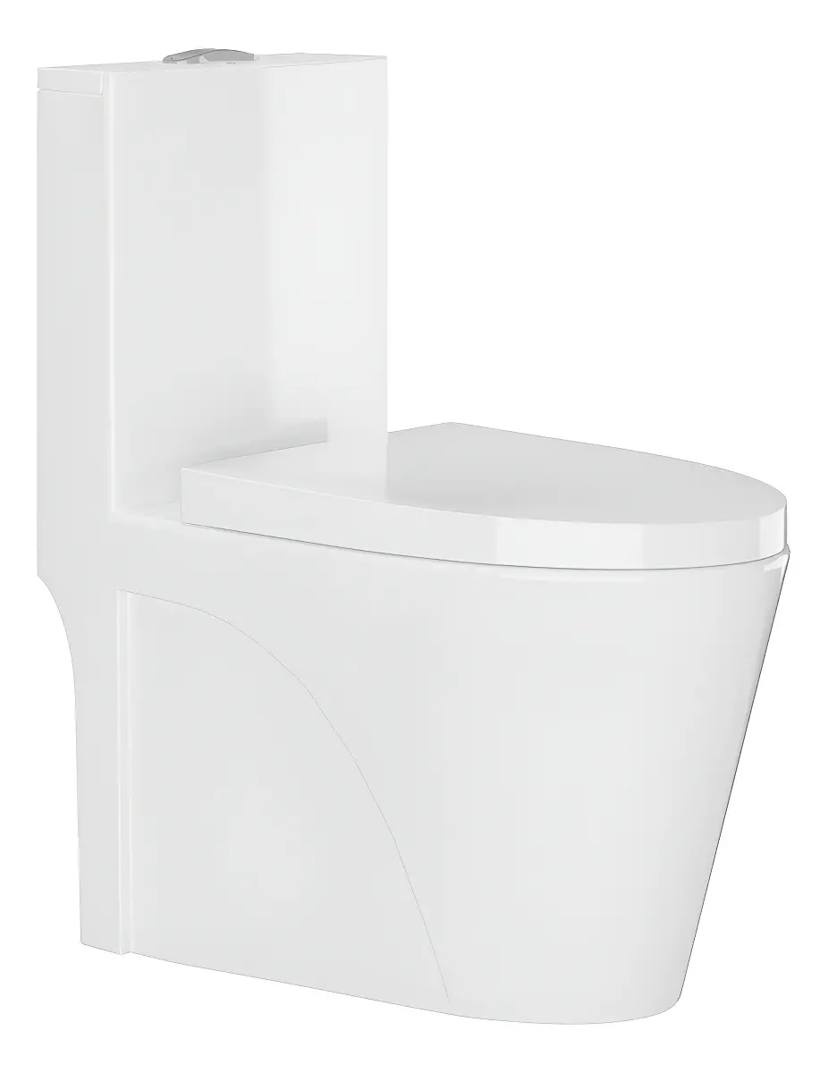 Vaso Sanitário Monobloco Caixa Acoplada Completo - Privada Cor Branco - Vab0002