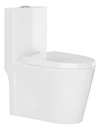 Vaso Sanitário Monobloco Caixa Acoplada Completo - Privada Cor Branco - VAB0002