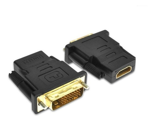 Adaptador Convertidor Dvi-i Macho 24+1 Pines A Hdmi Hmebra