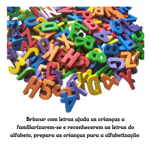 Alfabeto E Números Móveis 77 Peças