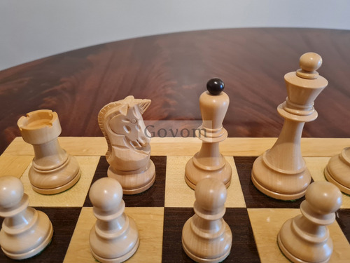 Juego Ajedrez Madera Profesional Piezas Croacia Ebony