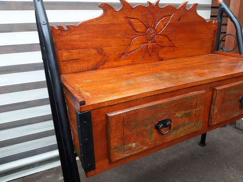 Mueble Rustico De Madera Y Hierro