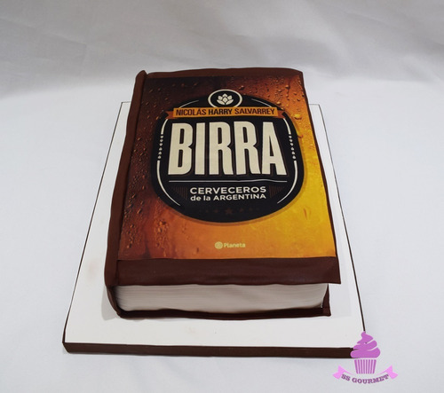 Torta Libro Birra Personalizada Planeta Salvarrey Cerveza