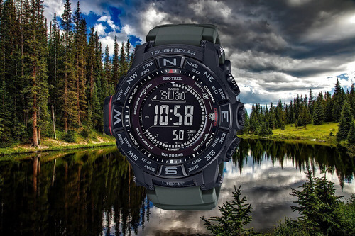 Relógio Masculino Casio Protrek Prw-3510y-8cr Importado Eua
