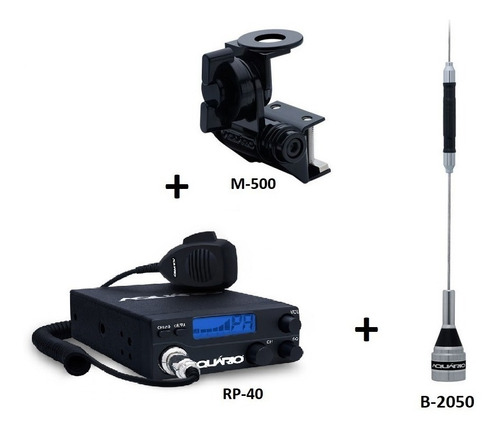 Rádio Rp-40 + Antena B-2050 + Suporte Antena M-500 Aquário