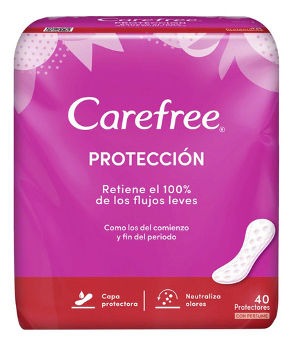 Protectores Carefree Protección Con Perfume 40 Un