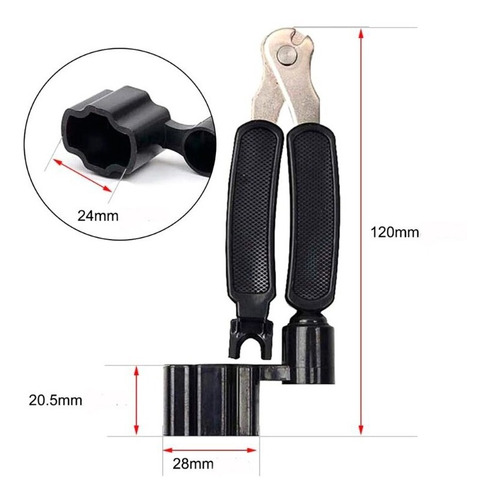 Pinza Corta Cuerdas + Llave Ajuste Bajo Guitarra Luthier S.
