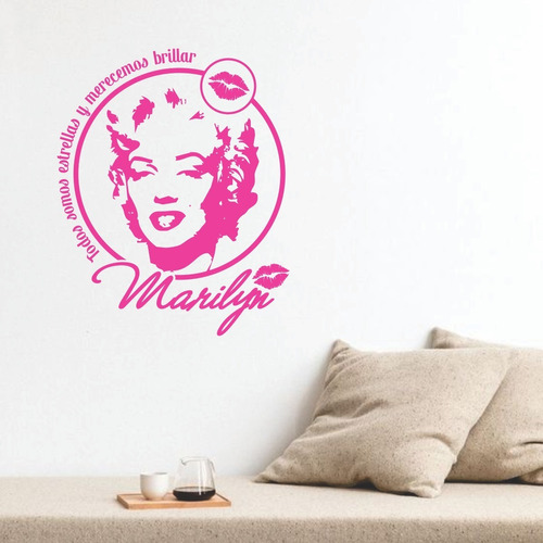 Vinil Decorativo Frase Motivacional De Marilyn Monroe