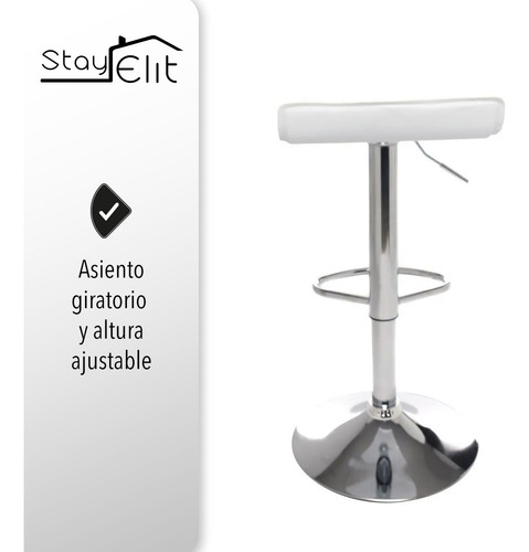 Set De 2 Bancos De Barra Color Blanco