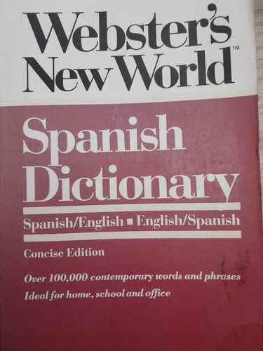 Webster's New World Spanish Dictionary Spanish/english Y E/s