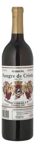 Caja De 12 Vino Tinto Sangre De Cristo 750 Ml