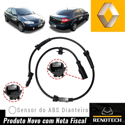 Sensor Abs Dianteiro Dir/esq Megane Ii 06... 8200404460