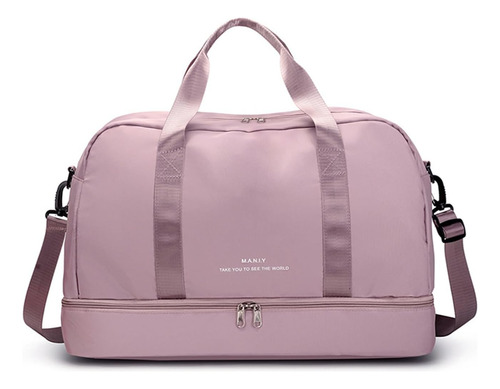 Bolsa Deportiva Ligera Con Compartimento Para Zapatos - Rosa