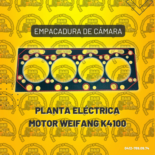 Empacadura De Cámara Planta Eléctrica Motor Weifang K4100