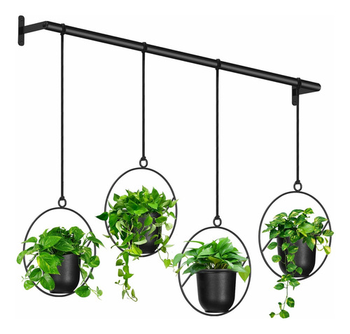 4pcs Maceteros Colgantes, Colgador De Plantas De Metal ...