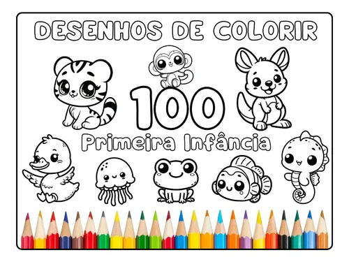 caderno de desenho para colorir