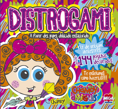 Distrogami. Kit de origami antiestrés Distroller, de Ediciones Larousse. Editorial Mega Ediciones, tapa blanda en español, 2017