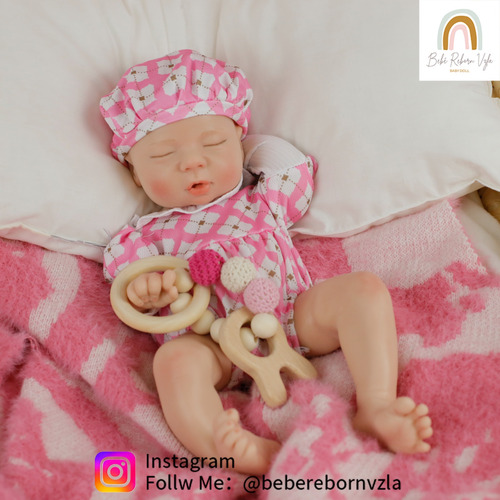 Bebe Reborn Carolina 33cm 100% Silicon Toma Agua Y Orina