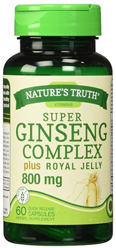 4 Pack - De La Naturaleza De La Verdad Ginseng Complejo De