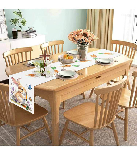 Bandera De Mesa Q Rabbits Con Forma De Rábano, Para Decoraci