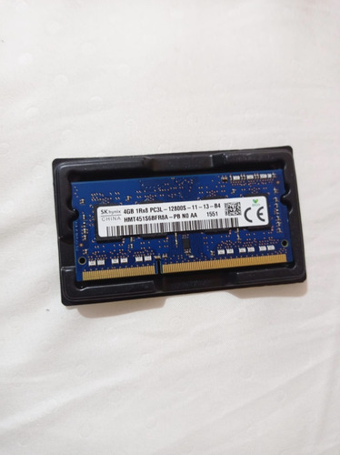 Memoria Ram Color Azul  4gb 1 Sk Hynix Hmt451s6bfr8a-pb