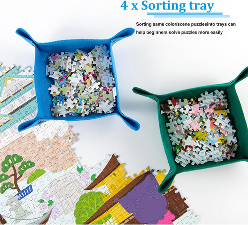 Celawork 1000 Piezas Puzzle Estera Enrollable Con Puzzle ...
