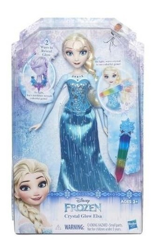 Muñeca Hasbro Disney Frozen Crystal Glow Elsa B6162