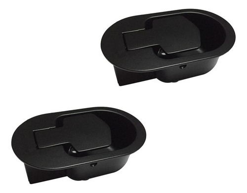 2x Sofá Reclinable / Silla De Liberación Ovalada Negro