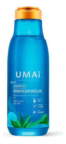  Shampoo Hidratacion Micelar 385ml Umai