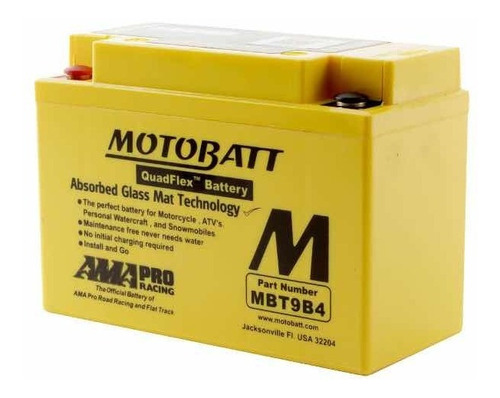 Batería Motobatt Mbt9b4 Yamaha Xt660z Teneré