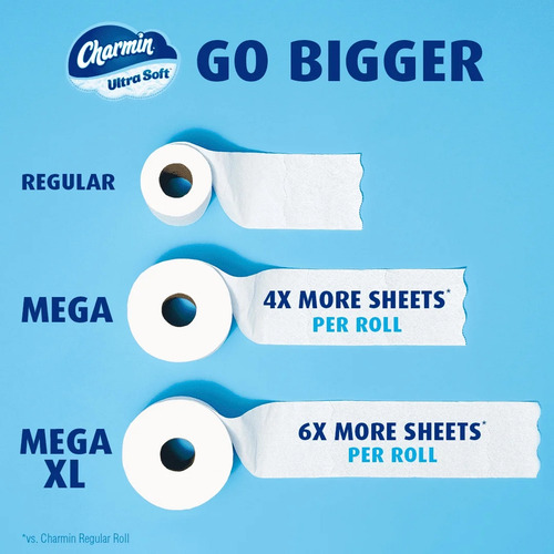 Charmin Ultra Soft Papel Higiénico 12 Mega Rollos
