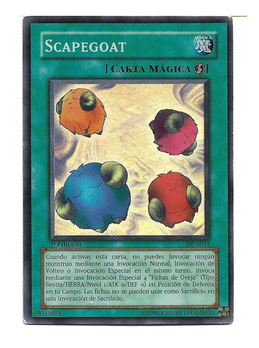 Carta Yugioh Scapegoat (holo)