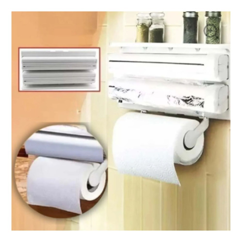 Dispensador De Rollos Triple 38cm Ideal Ahorro Espacio