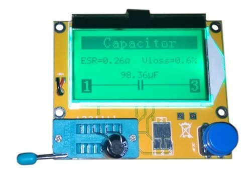 Medidor Esr Capacitores Probador De Transistores Inductores