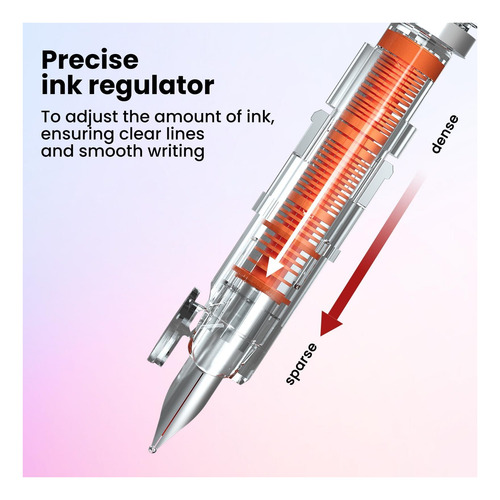 Juego De Lápiz Fuente Retráctil Writech: Pensas De Tinta De