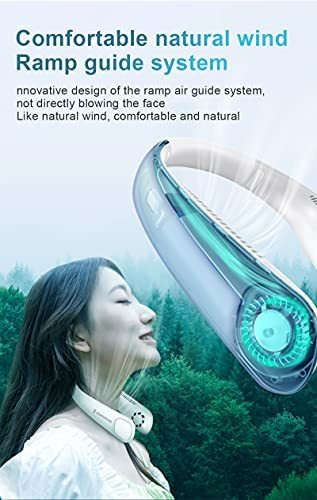 Ventilador Banda Para Cuello Libre Personal Flujo Aire 3