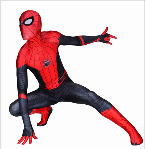 Imagen 3 de 4 de Spiderman Lejos De Casa Traje De Mono Cosplay Para Adultos