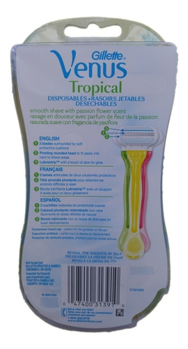 Imagen 2 de 2 de Afeitadora Gillette Venus Tropical