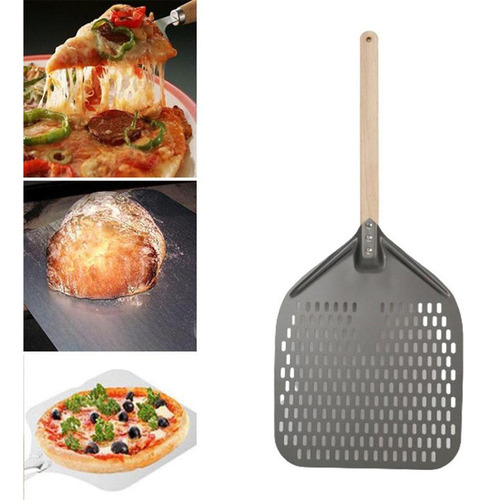 Espátula Para Pizza Pizzeria Espatula Aluminio Negro