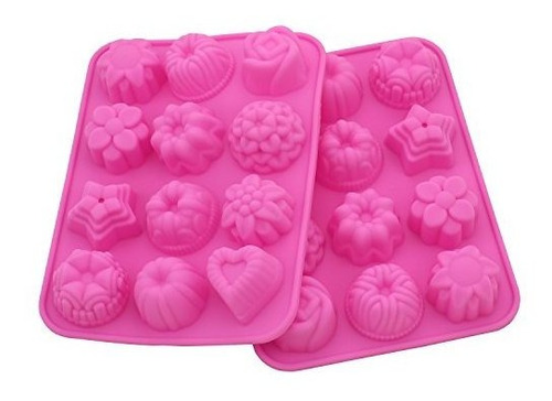 Zicome 2 Pack Flower Shaped Silicone Mold Para Bath Bomb Jab