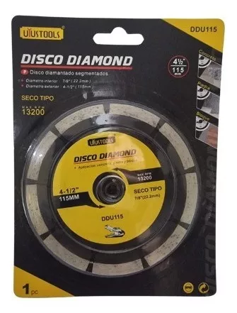 Disco Diamantado Uso Seco Para Concreto 115mm - Ddu115