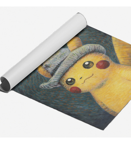 Poster Decorativo Grande De Pokemon Van Gogh A 50x40