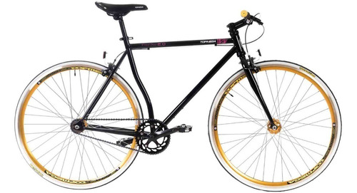 Bicicleta Topmega Media Carrera Fixie R28 Negra ' Plan Fas