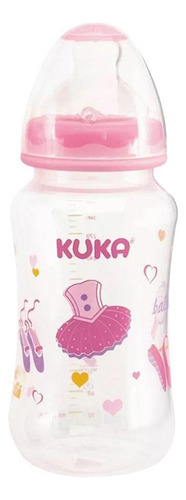 Mamadeira Kuka Big Natural Ortodôntico 330ml - Cor Rosa