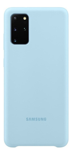 Case Samsung Silicone Cover Para Galaxy S20 Plus Celeste