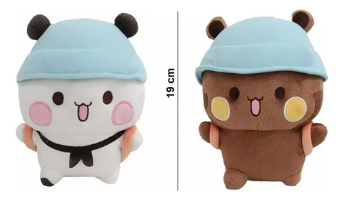 Ositos Osos De Peluche Bubu Dudu Pandas Con 4 Llaveros Kawai
