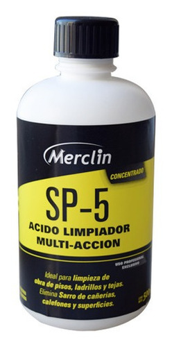 Acido Limpiador Multiuso Sp-5 Merclin 500ml