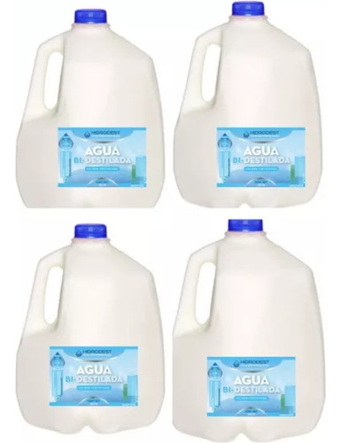 Agua Bi-destilada (4 Galones)